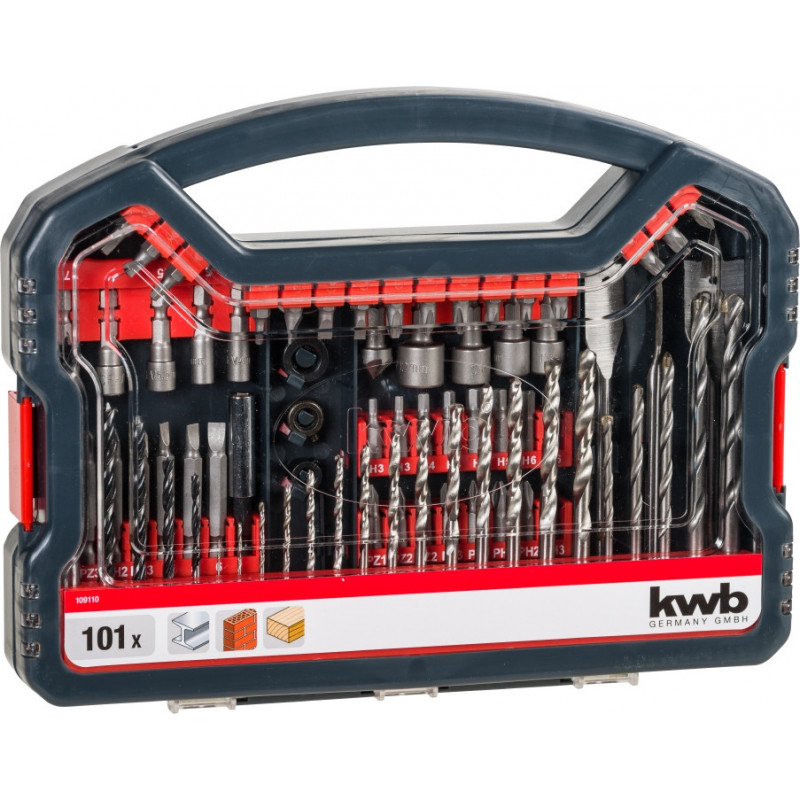 Набор бит и сверл 101 шт, PROMO KWB (109110)