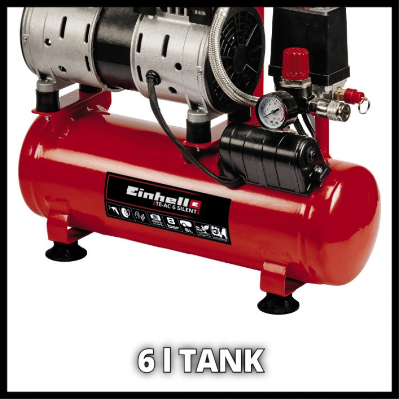 Компрессор воздушный Einhell TE-AC 110/6 Silent Plus (4020600)