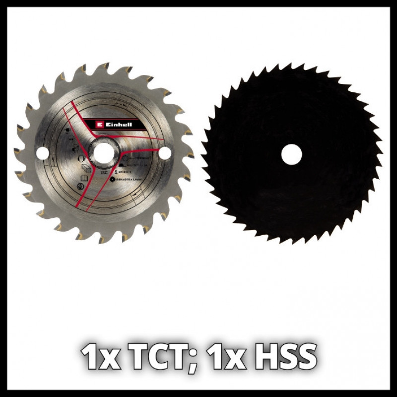 Мини-пила циркулярная аккумуляторная Einhell TE-CS 18/89 Li - Solo (4331100)