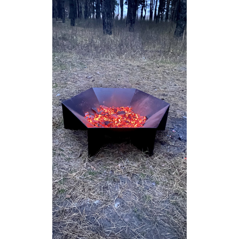 Костровая чаша Mzavod Аура 100х100х30см 4мм