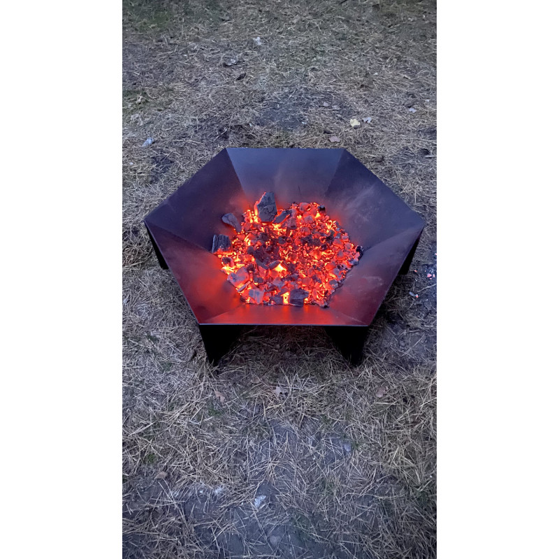 Костровая чаша Mzavod Аура 100х100х30см 4мм