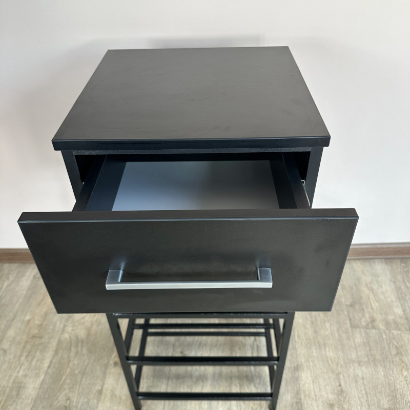 Приставная полка для обуви Осло на 3 полки черный 0-5-9005