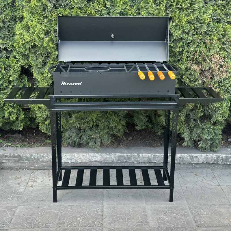 Мангал-барбекю Mzavod Прометей на 12 шампуров 3мм на дровнице