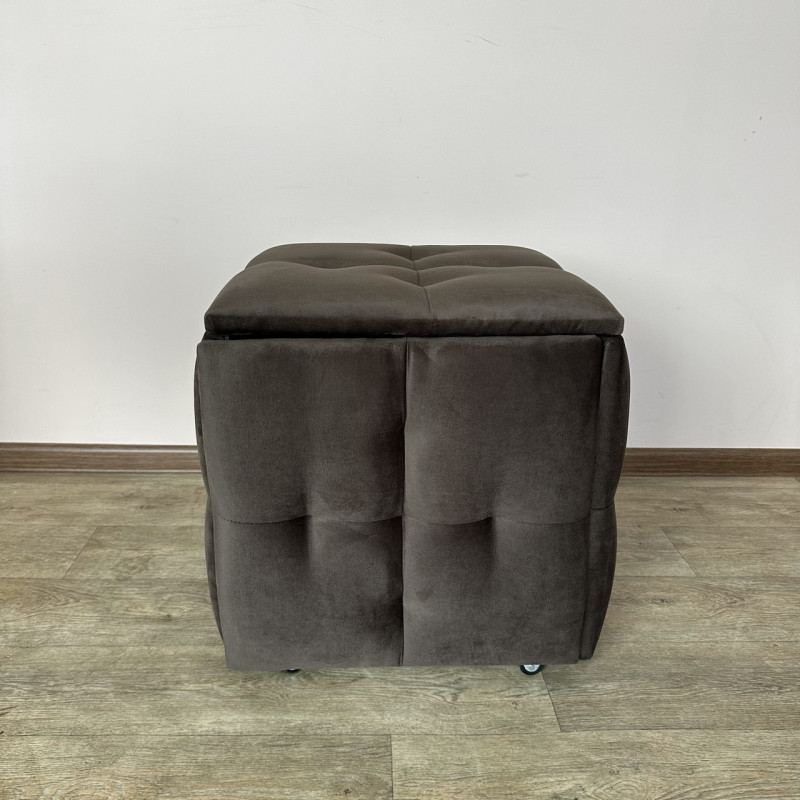 Пуф-трансформер 5в1 Mzavod Остин-4 велюр серо-коричневый 5-0-9005