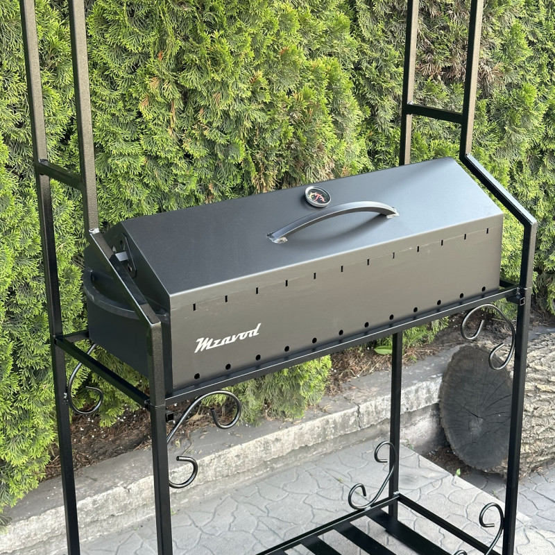 Мангал-барбекю Mzavod Зевс на 12 шампуров 4мм с крышей