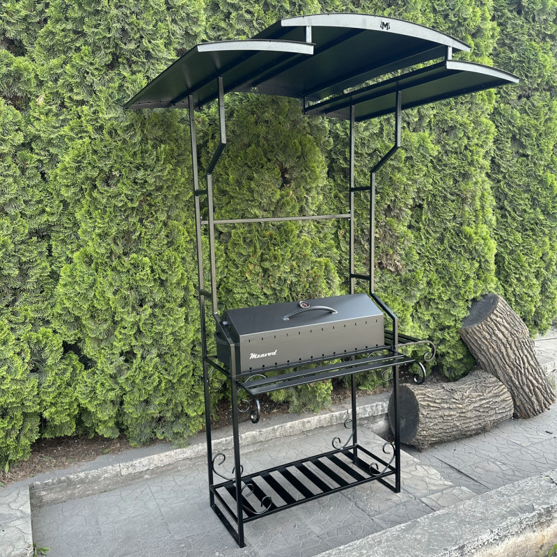 Мангал-барбекю Mzavod Зевс на 12 шампуров 4мм с крышей