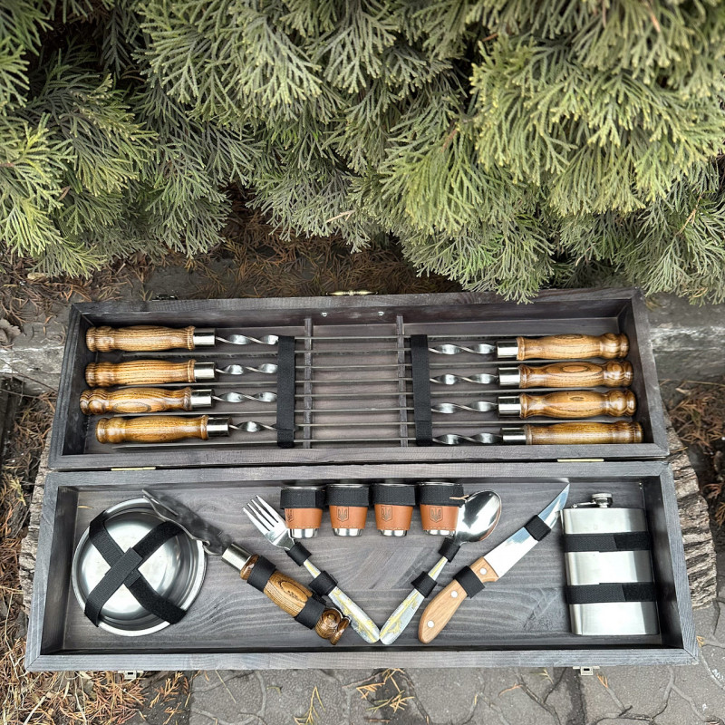 Подарочный набор Mzavod Есаул темная текстура