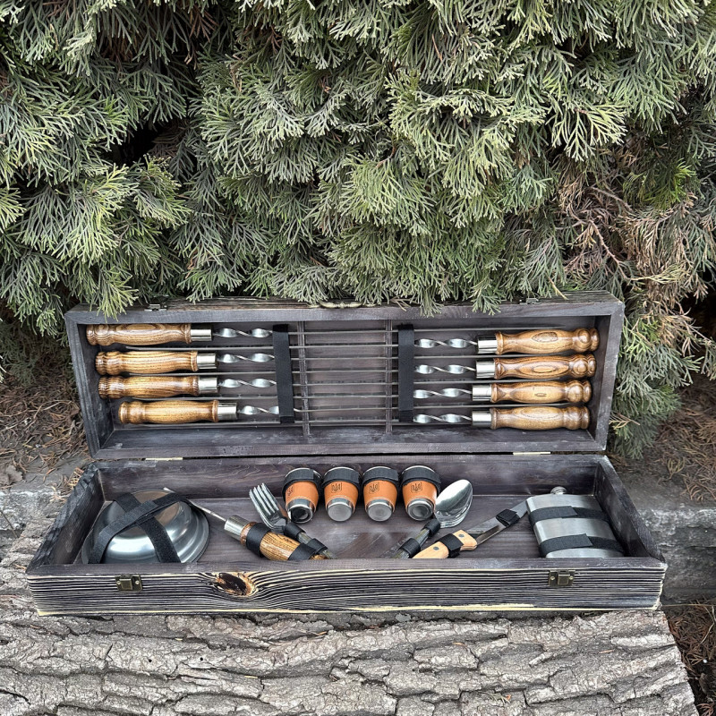 Подарочный набор Mzavod Есаул темная текстура