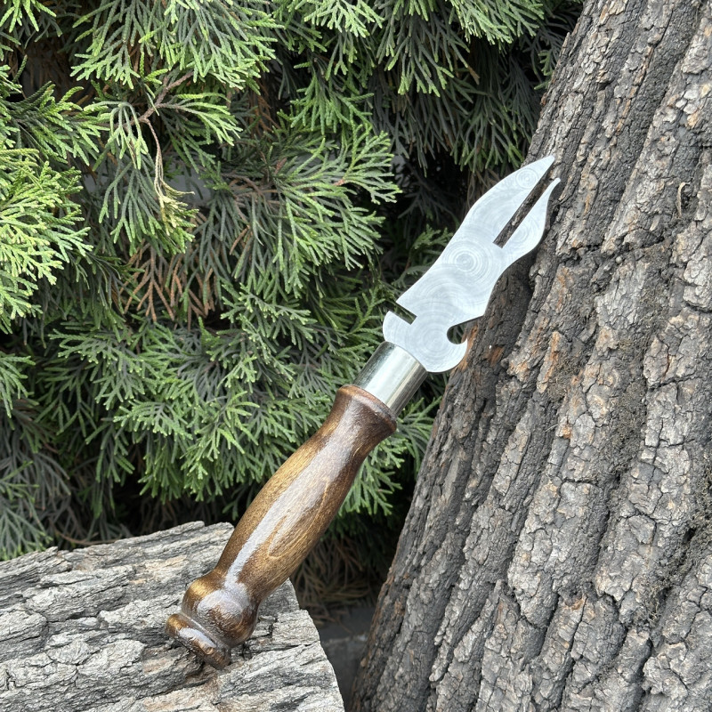 Вилка Mzavod з дерев'яною ручкою для зняття м'яса 280х2мм ретро