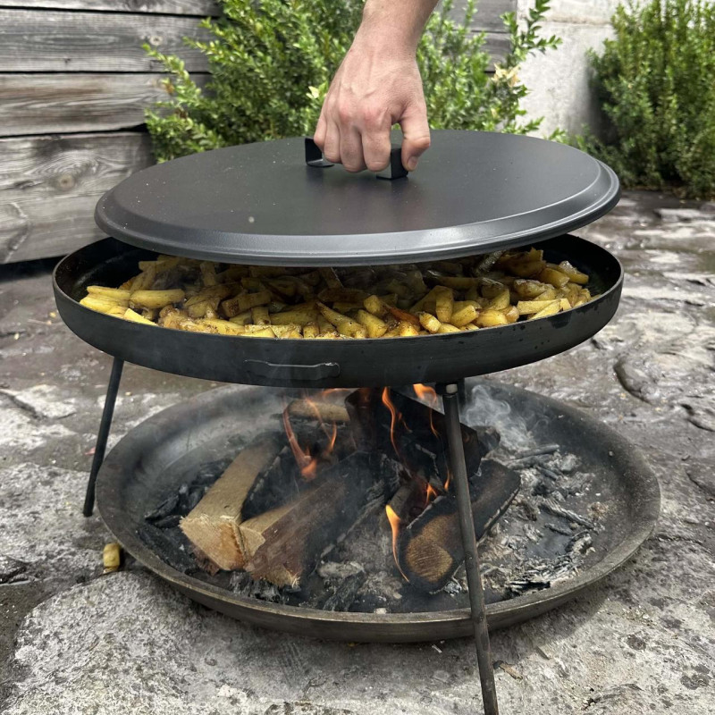 Сковорода из диска Mzavod Фрея 50см с крышкой