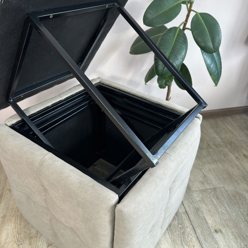 Пуф-трансформер 5в1 Остін-4 велюр світло-сірий 6-0-9005