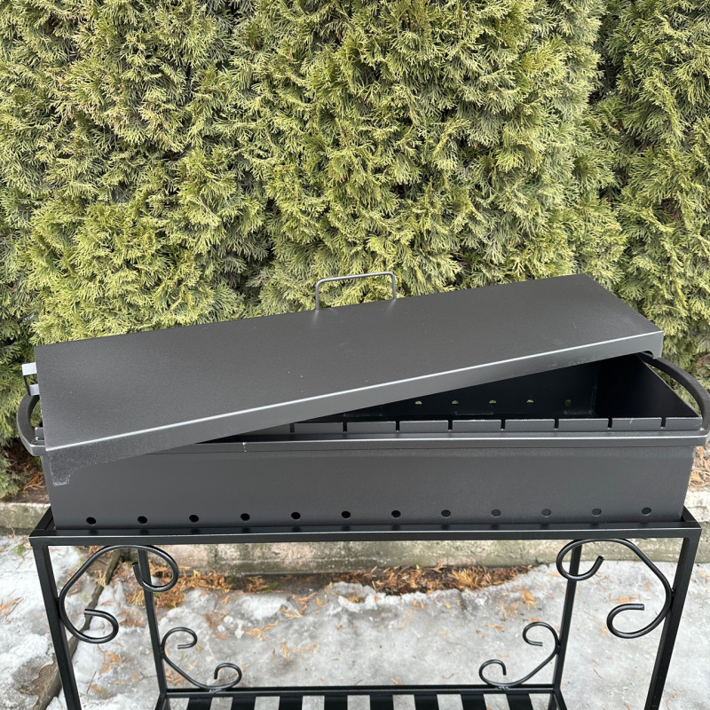 Универсальная крышка-барбекю Mzavod для мангала на 12 шампуров