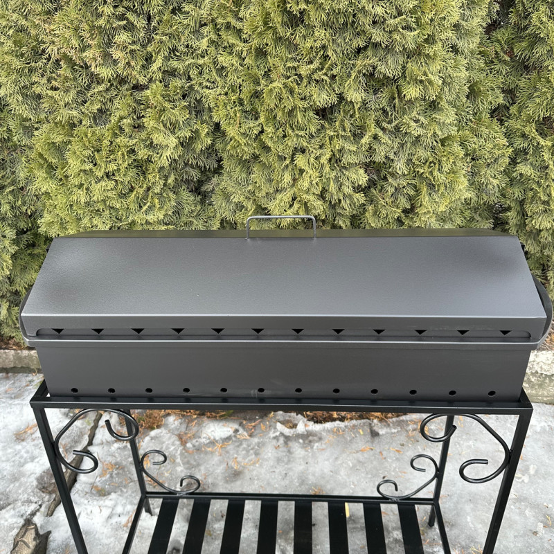 Универсальная крышка-барбекю Mzavod для мангала на 12 шампуров