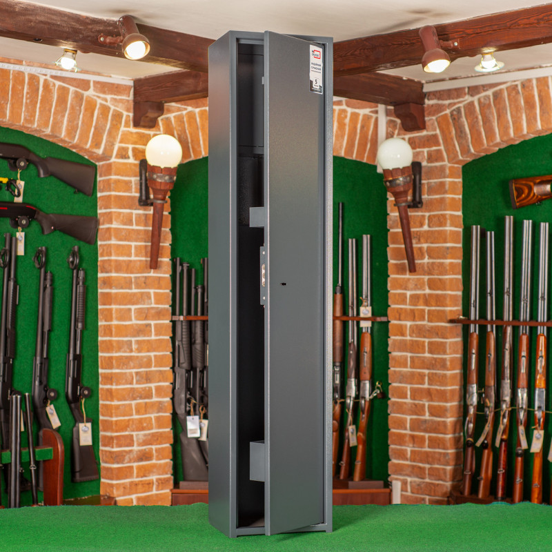 Сейф оружейный ШОС-1400, антрацитово-серый