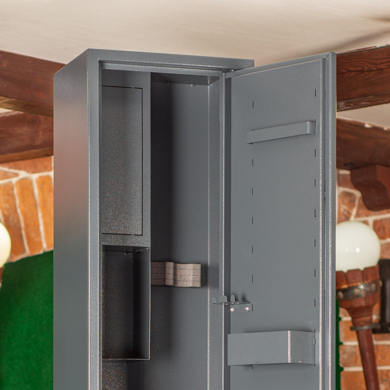 Сейф оружейный ШОС-1400, антрацитово-серый