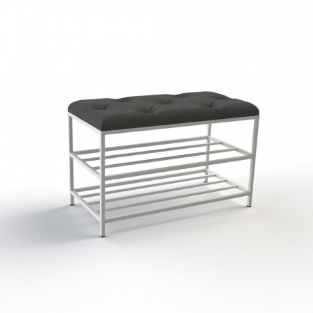 Банкетка для обуви Женева-1 70см велюр черный 10-0-9003