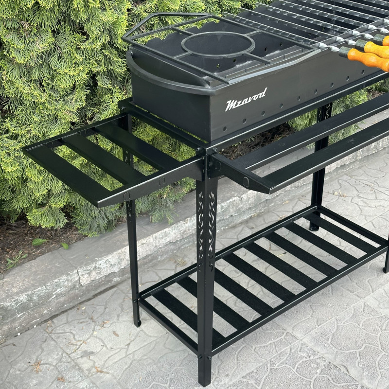 Мангал Mzavod Прометей на 12 шампуров 3мм на дровнице