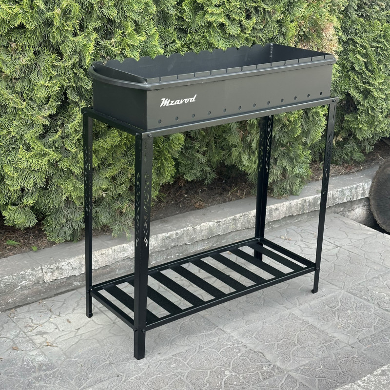 Мангал Mzavod Прометей на 12 шампуров 3мм на дровнице