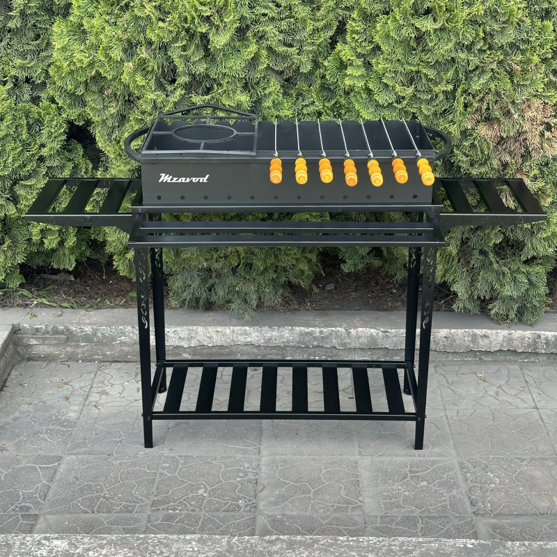 Мангал Mzavod Прометей на 12 шампуров 3мм на дровнице