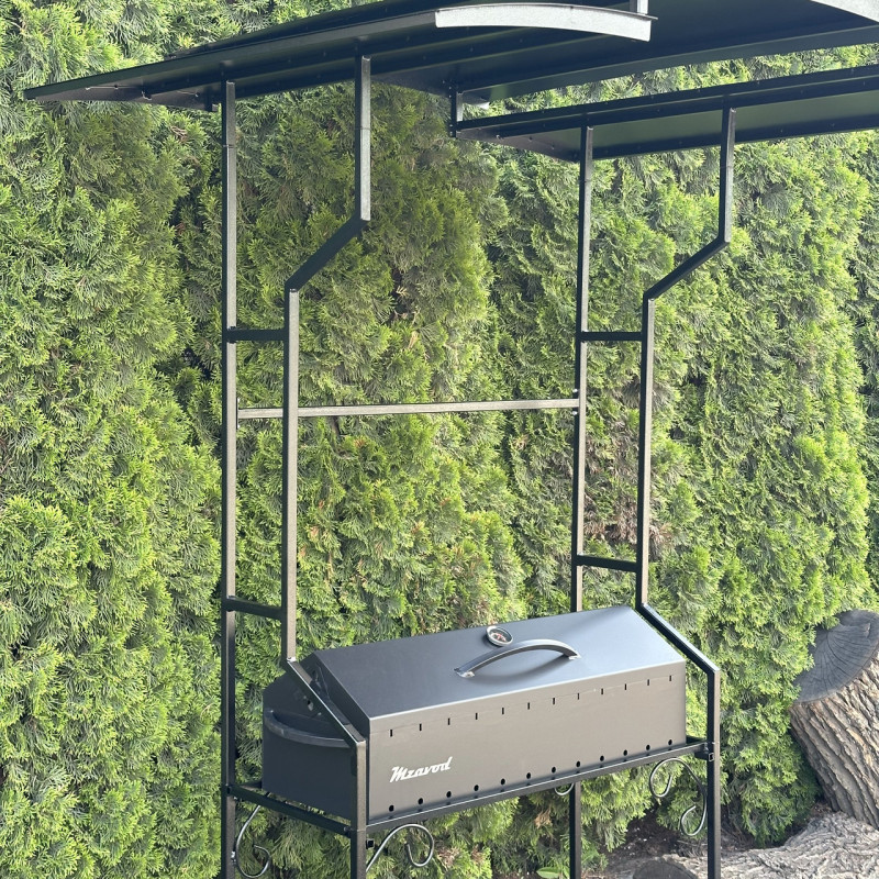 Мангал-барбекю Mzavod Зевс на 12 шампуров 3мм с крышей