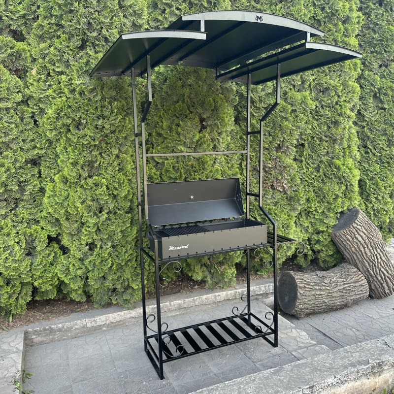 Мангал-барбекю Mzavod Зевс на 12 шампуров 3мм с крышей