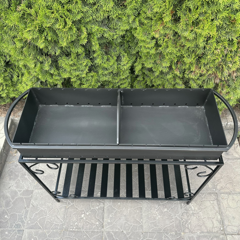 Мангал Mzavod Гефест на 15 шампуров 4мм на дровнице