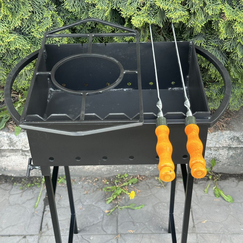 Мангал Mzavod Гектор на 6 шампуров 4мм на ножках