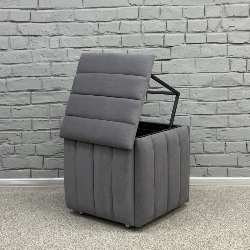 Пуф-трансформер 5в1 Остін-2 велюр сірий 7-0-9005