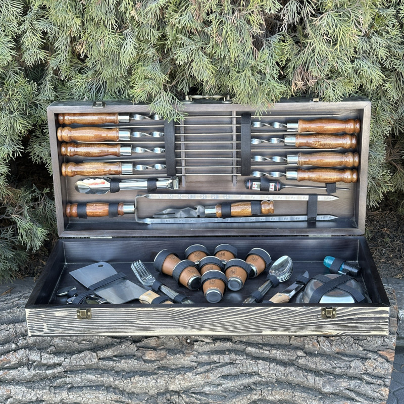 Подарочный набор Mzavod Магнат темная текстура