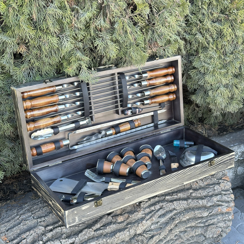 Подарочный набор Mzavod Магнат темная текстура