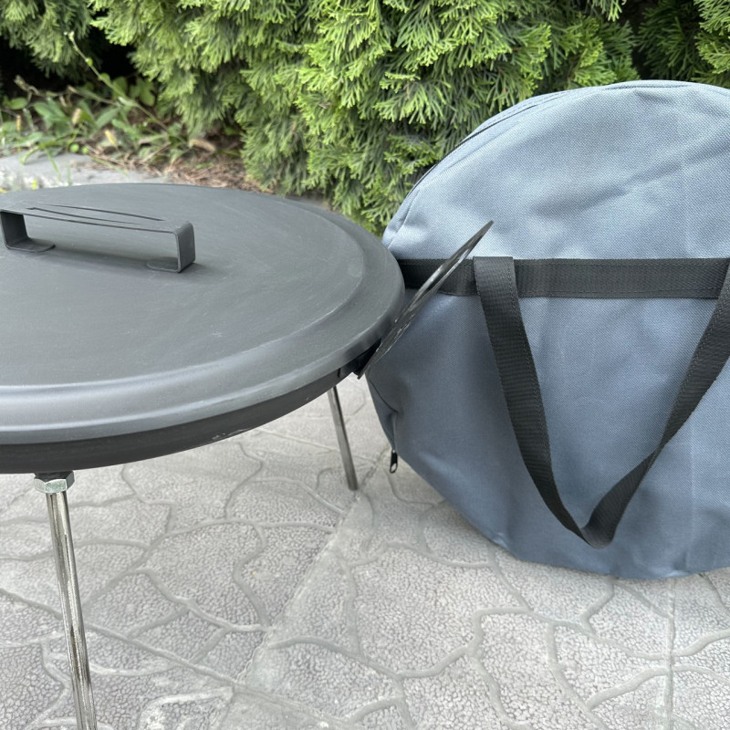 Сковорода из диска Mzavod Фрея 40см с крышкой и чехлом