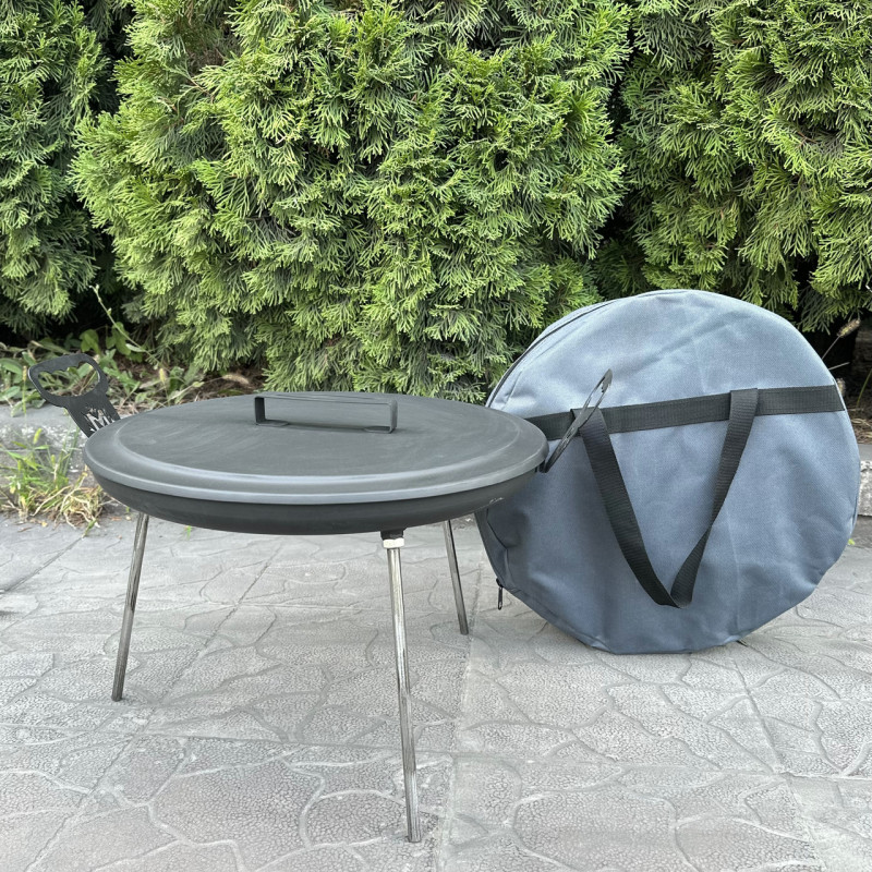 Сковорода из диска Mzavod Фрея 40см с крышкой и чехлом