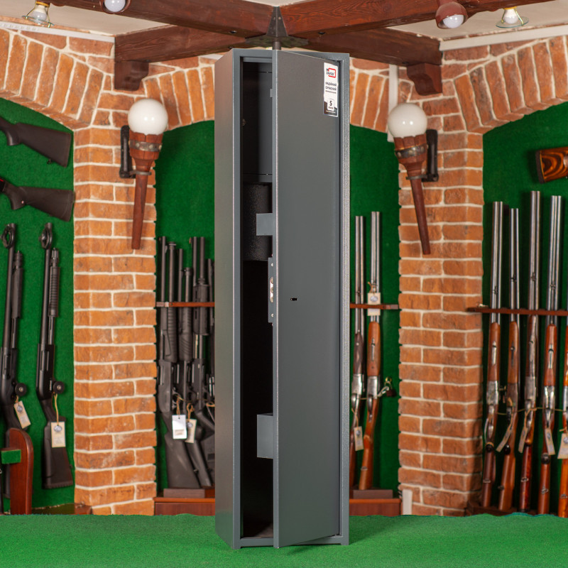 Сейф оружейный ШОС-1250, антрацитово-серый