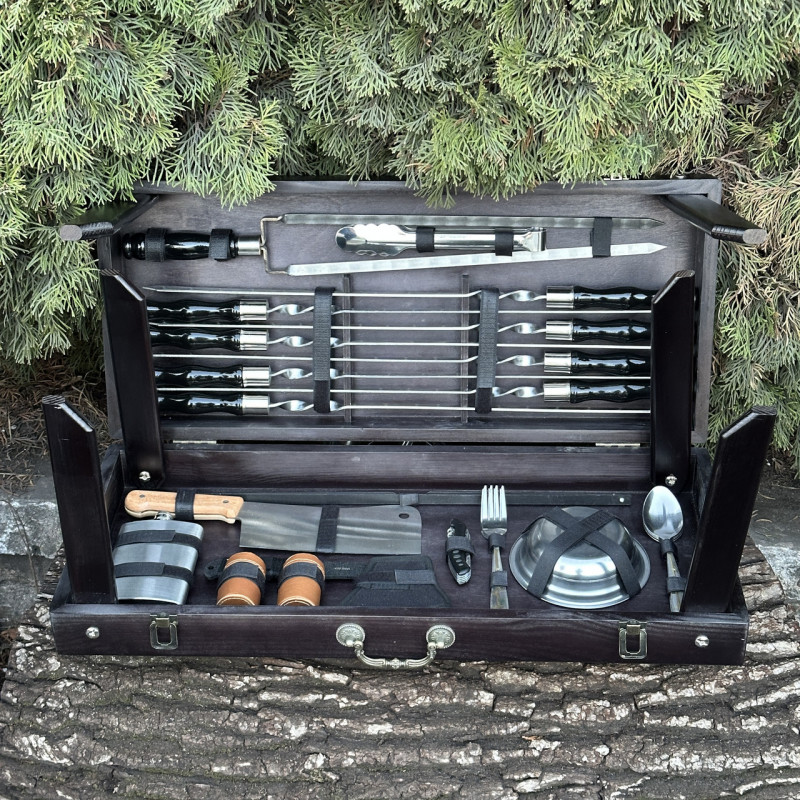 Подарунковий набір Mzavod Пікнік кейс-столик чорний