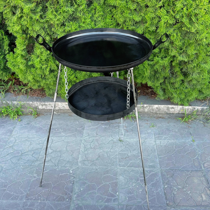 Сковорода из диска Mzavod Фрея 50см с подвесом для огня