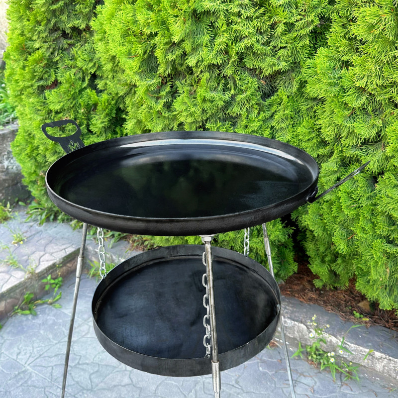 Сковорода из диска Mzavod Фрея 50см с подвесом для огня