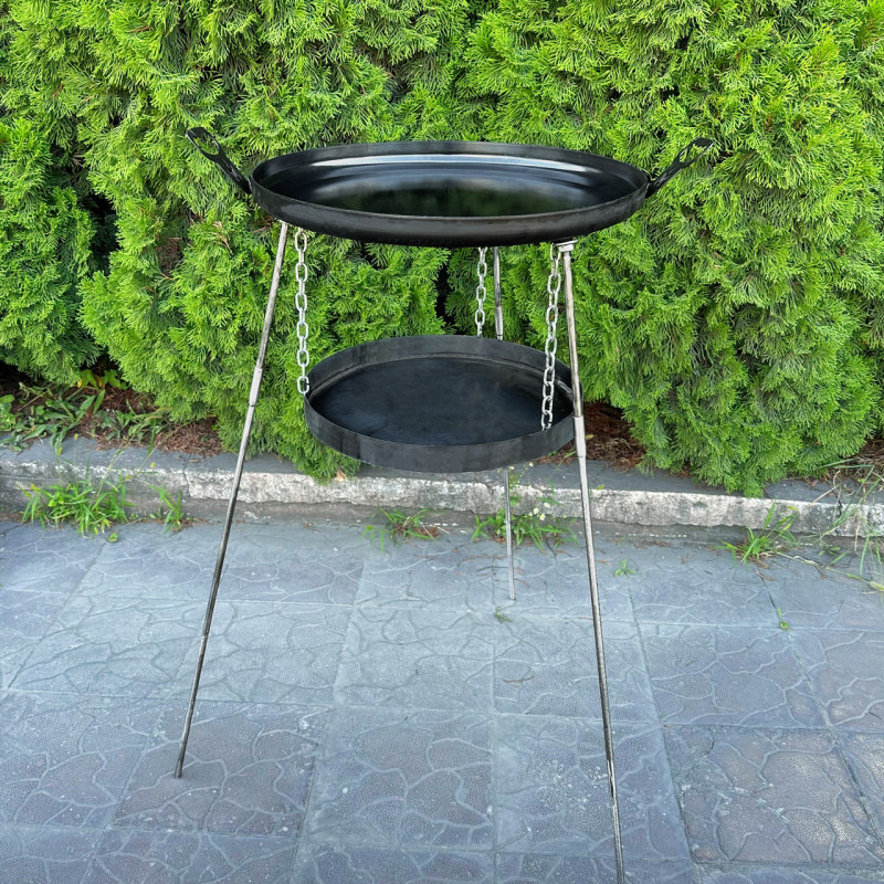 Сковорода из диска Mzavod Фрея 50см с подвесом для огня