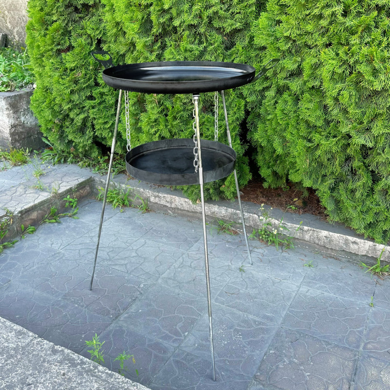 Сковорода из диска Mzavod Фрея 50см с подвесом для огня