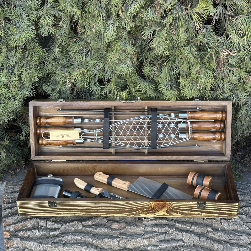 Подарочный набор Mzavod Мастер BBQ светлая текстура