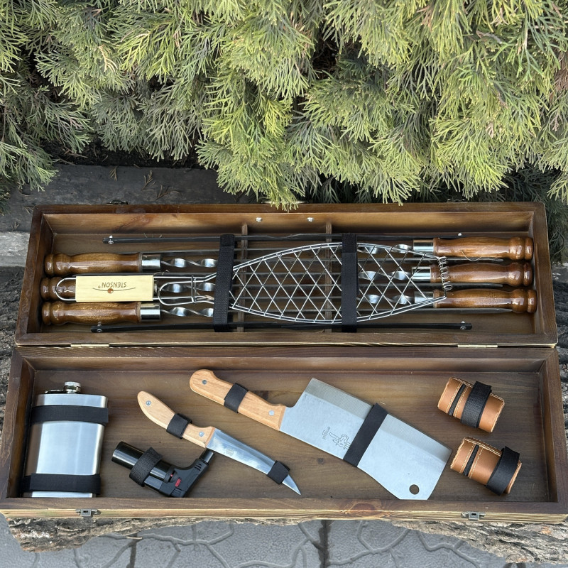 Подарочный набор Mzavod Мастер BBQ светлая текстура