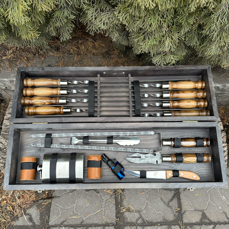 Подарочный набор Mzavod Охотник темная текстура