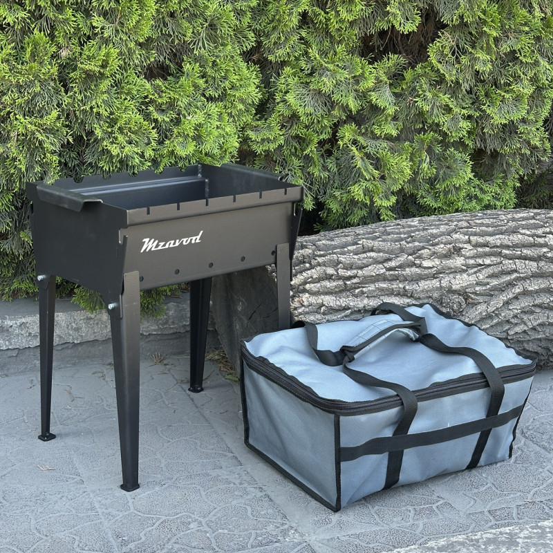 Чохол для мангалу Тесей на 6 шампурів сірий