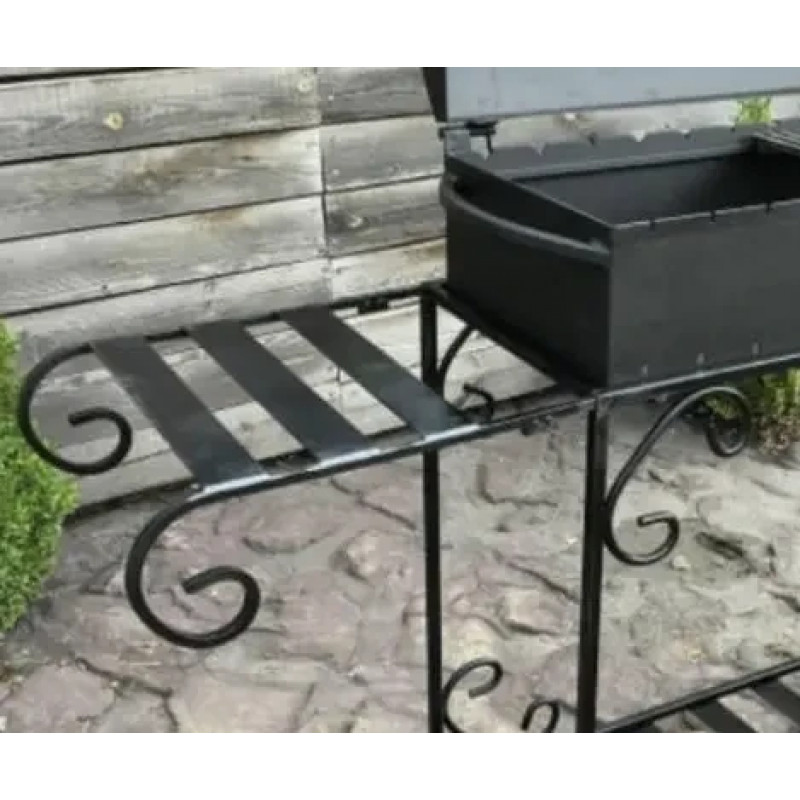 Боковая полка Mzavod для мангала Гефест на 15-20 шампуров