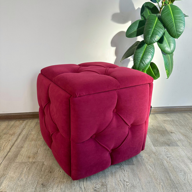 Пуф-трансформер 5в1 Mzavod Остин-1 велюр красный 4-0-9003