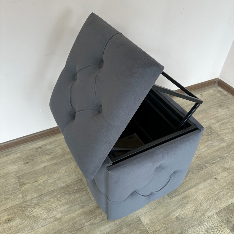 Пуф-трансформер 5в1 Mzavod Остин-1 велюр серый 7-0-9005