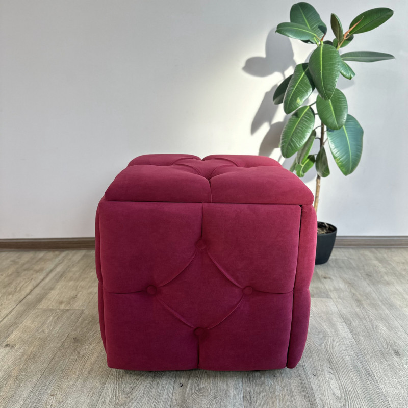 Пуф-трансформер 5в1 Mzavod Остин-1 велюр красный 4-0-9003