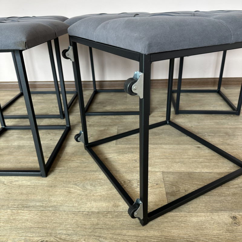 Пуф-трансформер 5в1 Mzavod Остин-1 велюр серый 7-0-9005