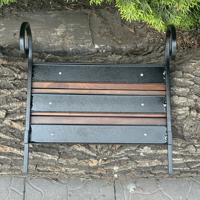 Боковая полка Mzavod для мангала Зевс на 12 шампуров темное дерево