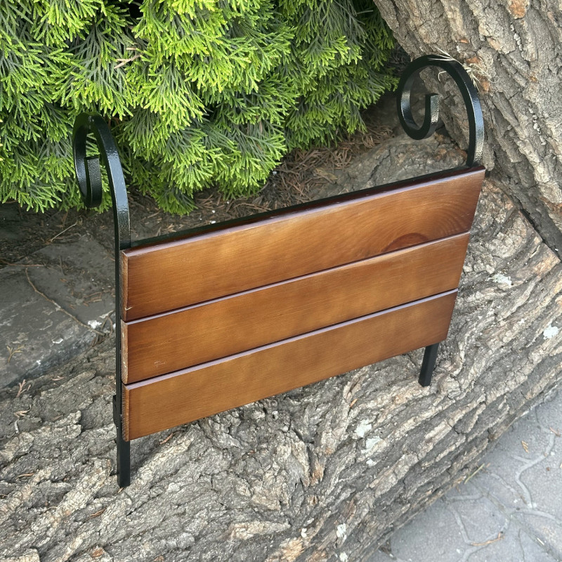 Боковая полка Mzavod для мангала Зевс на 12 шампуров темное дерево