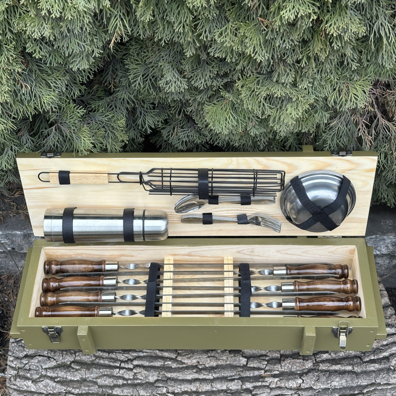 Подарочный набор Mzavod Комбат оливковый